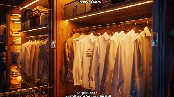 Chemises serge blanco : l'essentiel pour une garde-robe tendance !