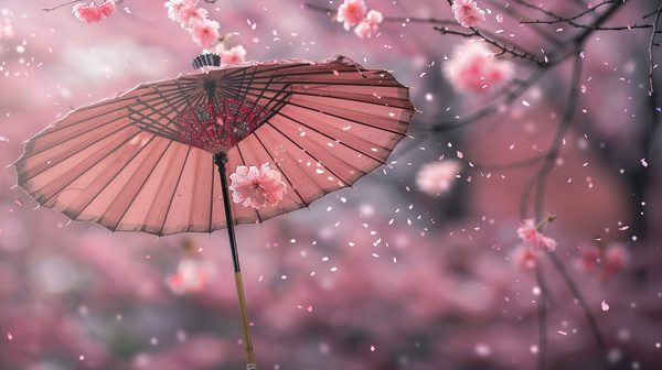 Élégance et tradition avec l'ombrelle japonaise nagorie